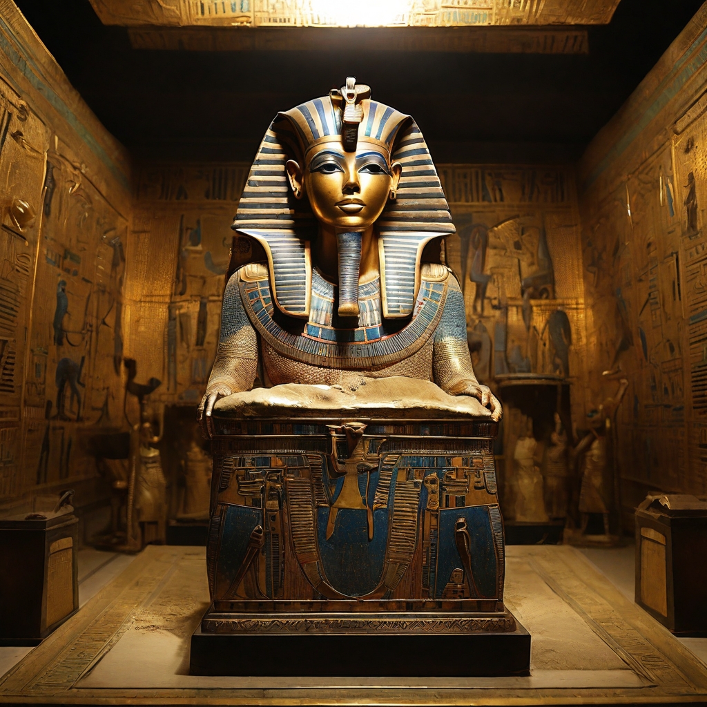 загадочная и золотая гробница фараона Тутанхамона