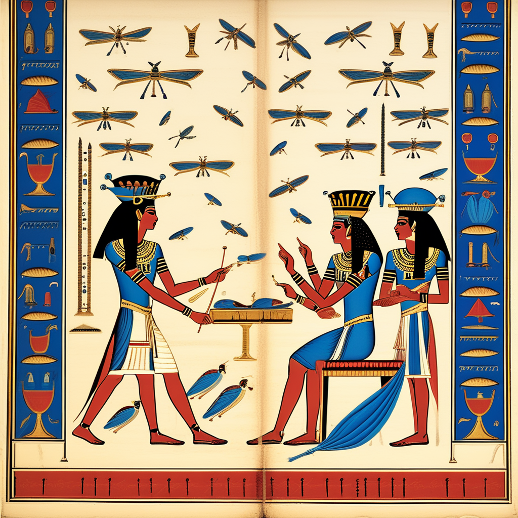 фараон египты всегда держали возле себя нескольких голых рабов, которые с ног до головы были покрыты жидким медом чтобы отгонять насекомых