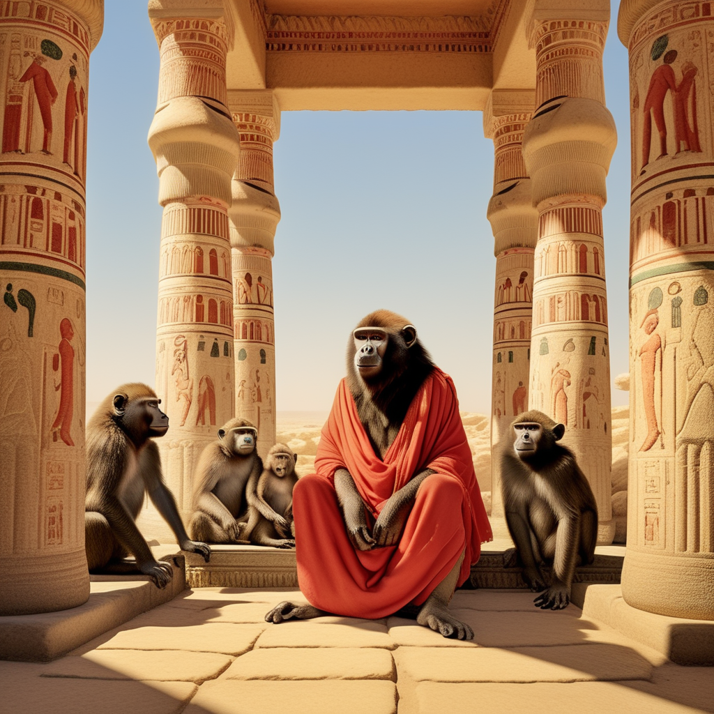 райская жизнь бабуинов в древнем египте